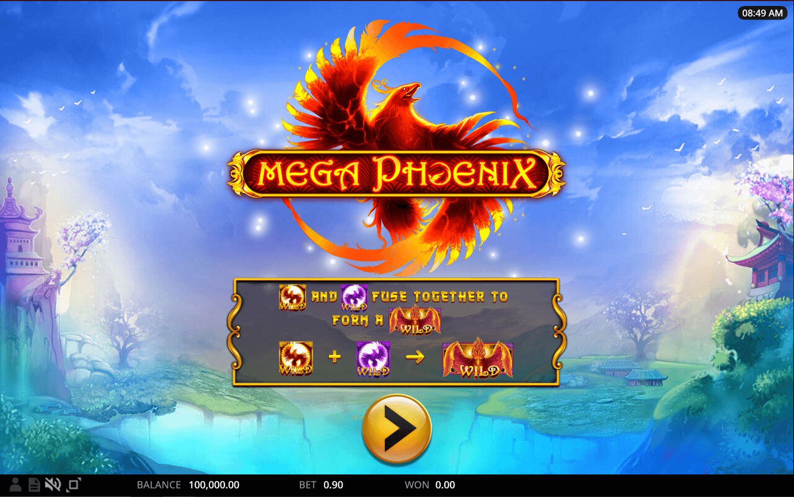 Mega Phoenix online slot game intro
