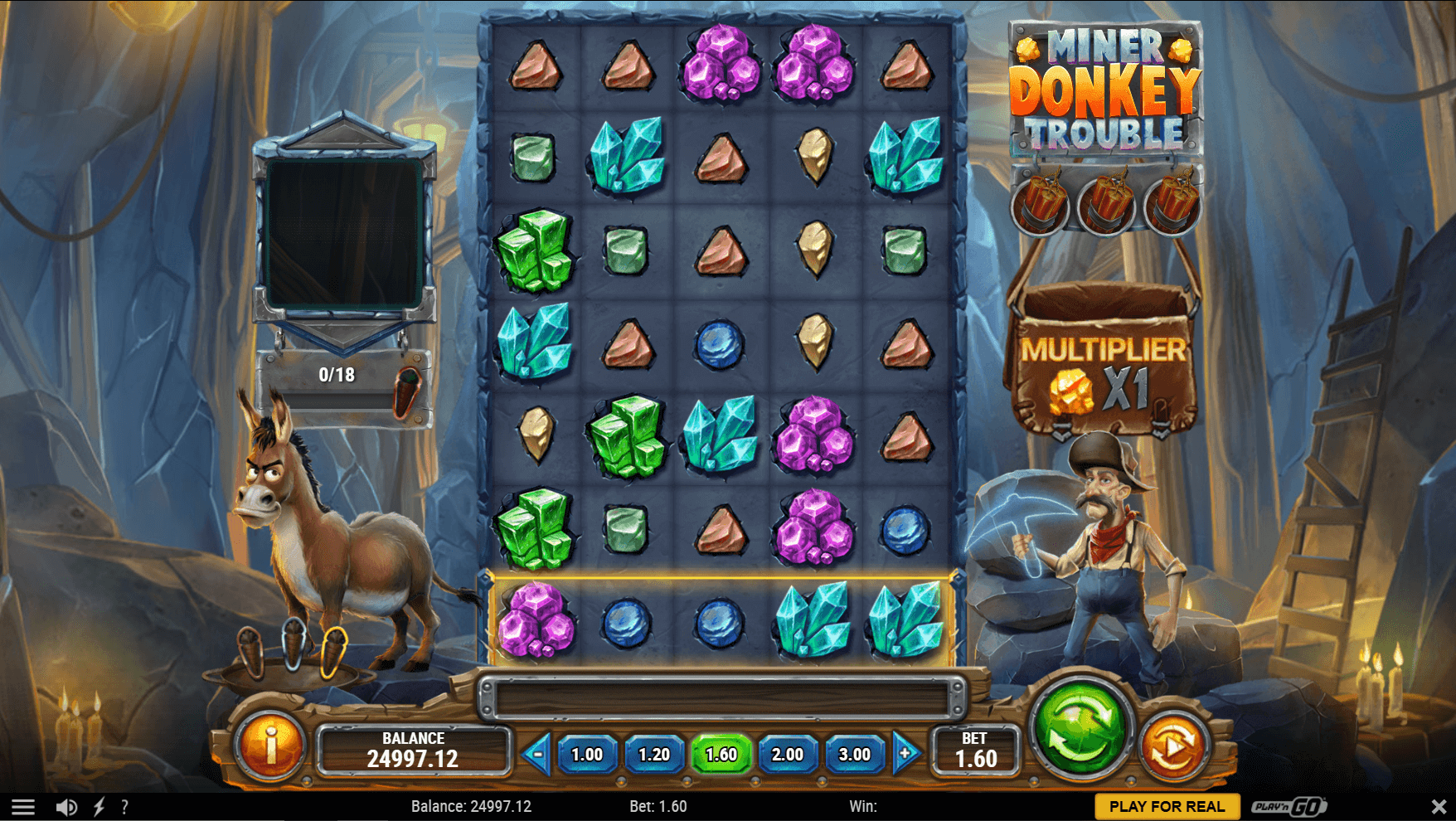 Miner Donkey Trouble gameplay