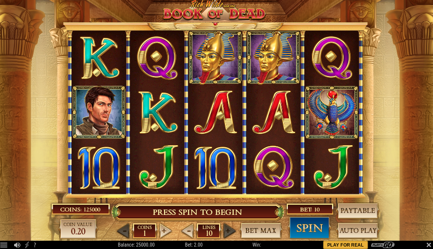 Immagine del gioco Rich Wilde e il Libro dei Morti di Play'n GO