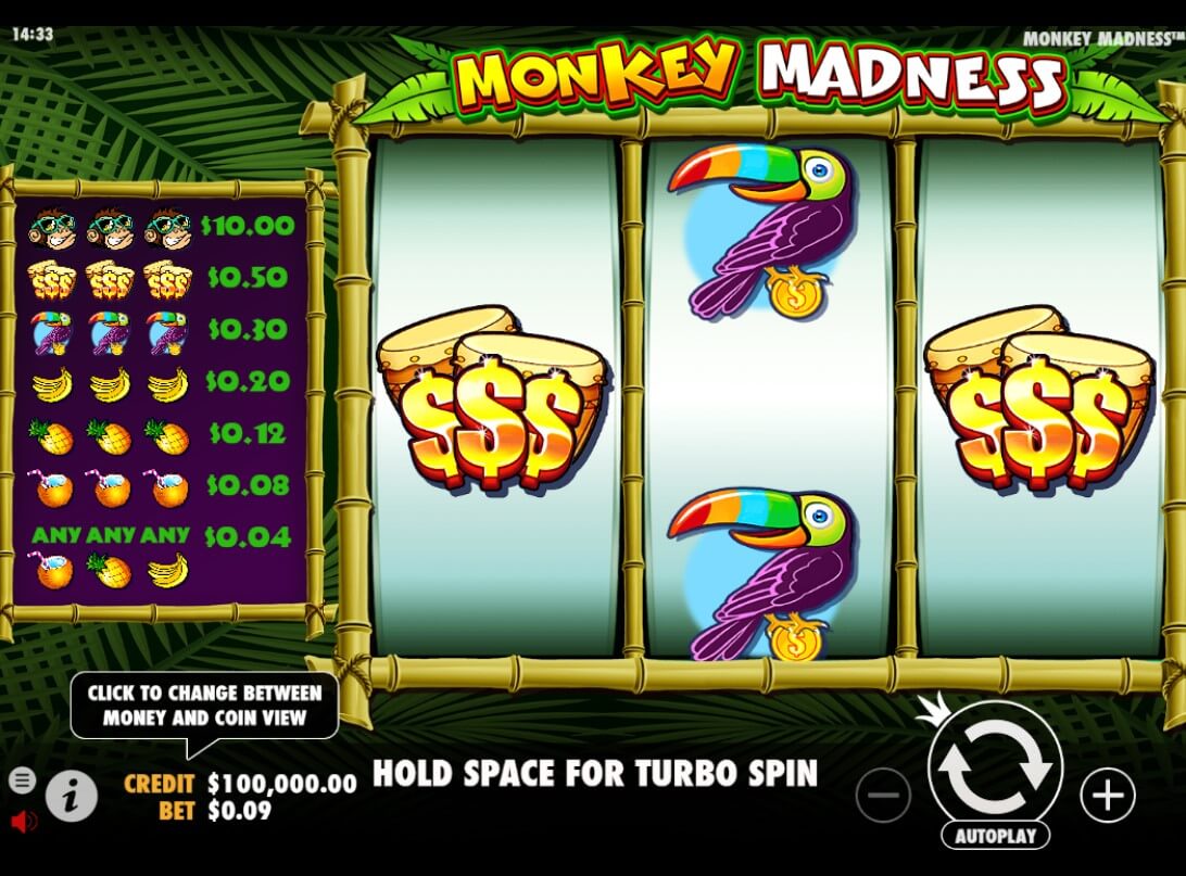 Monkey Madness Online Slot Reels