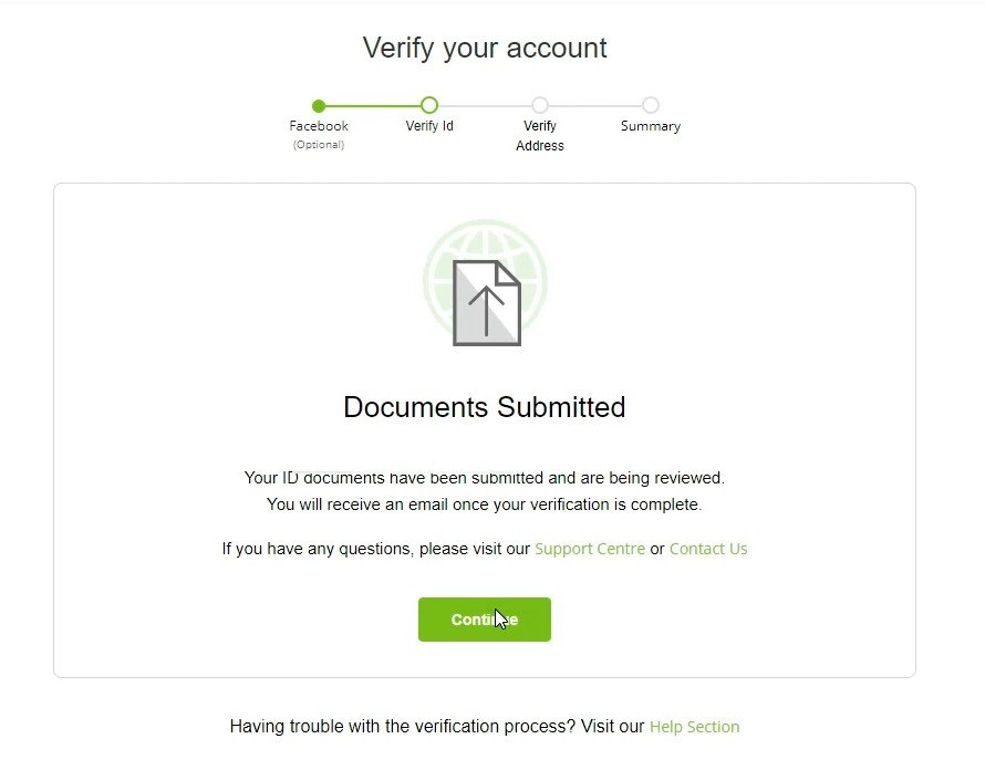Neteller Identity Verification Complete