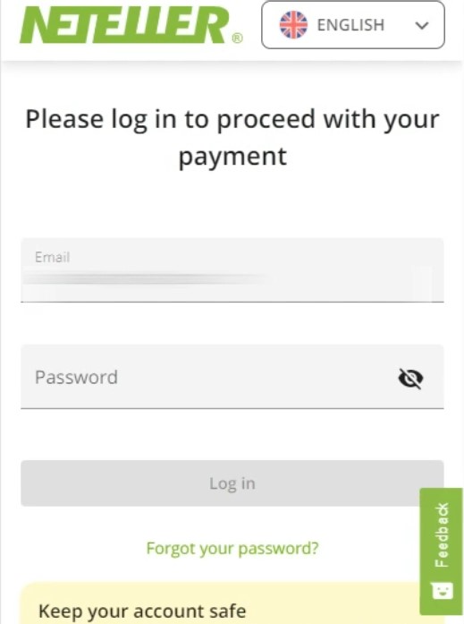 Log In Neteller