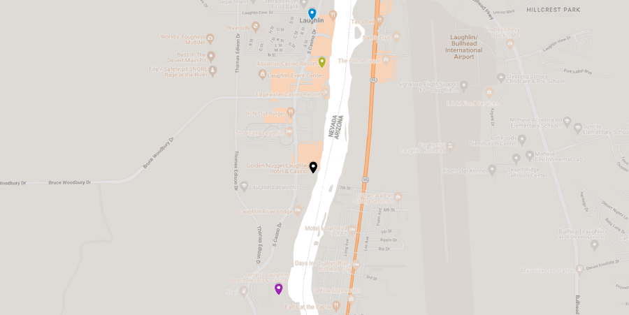Nevada Casinos - Laughlin Casinos Map