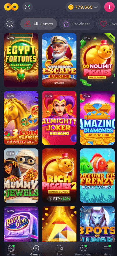 NoLimitCoins Game Colection