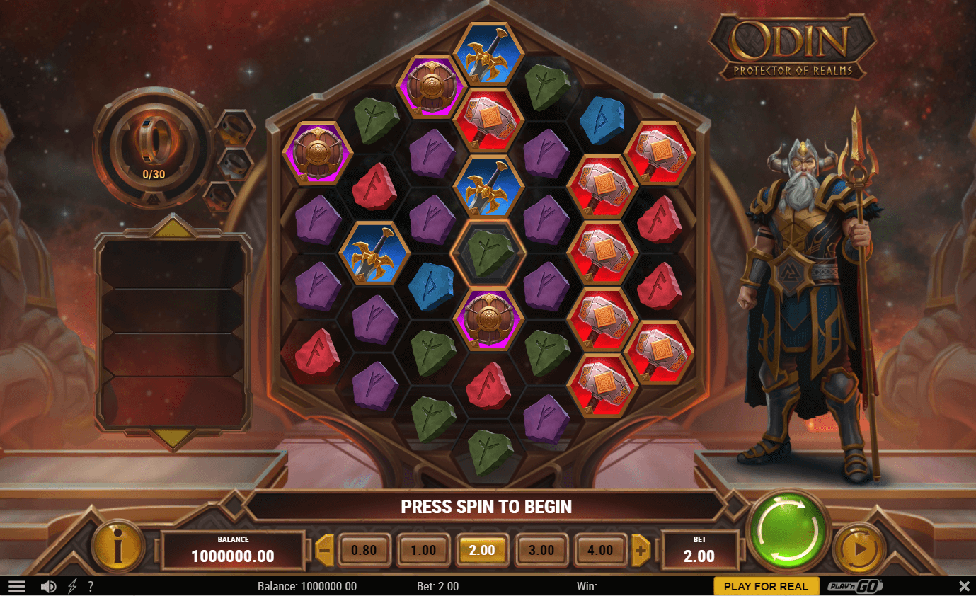 Odin Protector of Realms online slot game reels