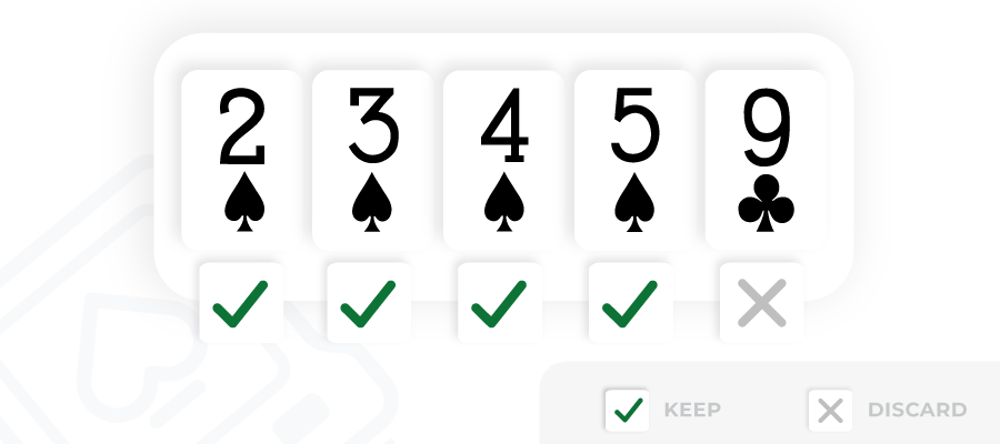 Deuces Wild Strategy Four to a Straight Flush