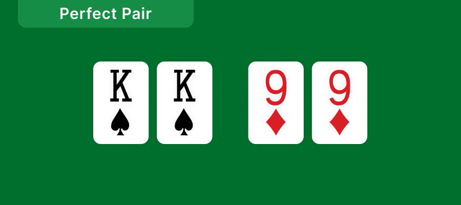 Kings of spades and 9 of diamonds perfect pairs examples