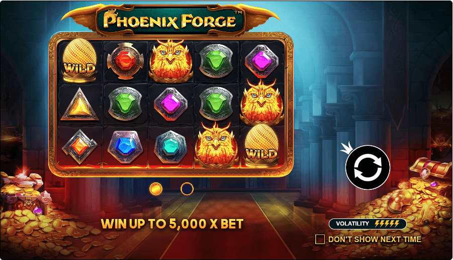 Phoenix Forge video slot intro