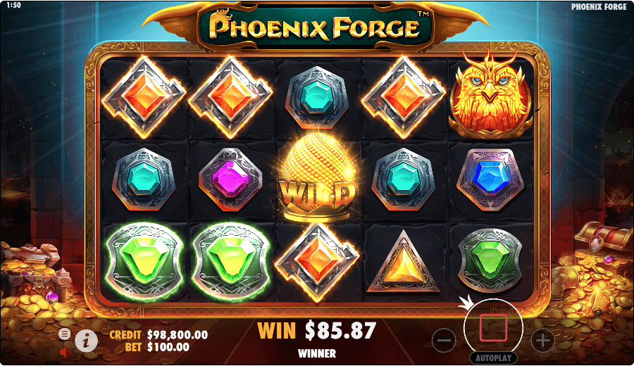 Phoenix Forge video slot symbols