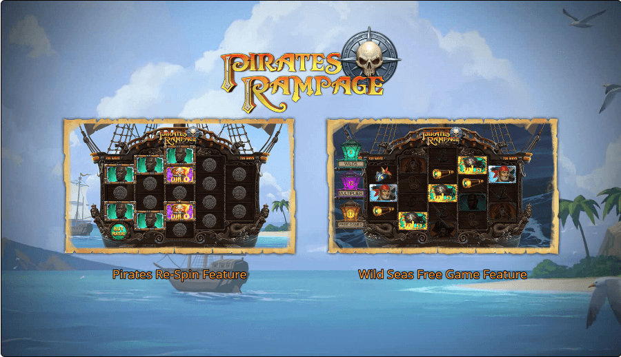 Pirates Rampage online slot game intro