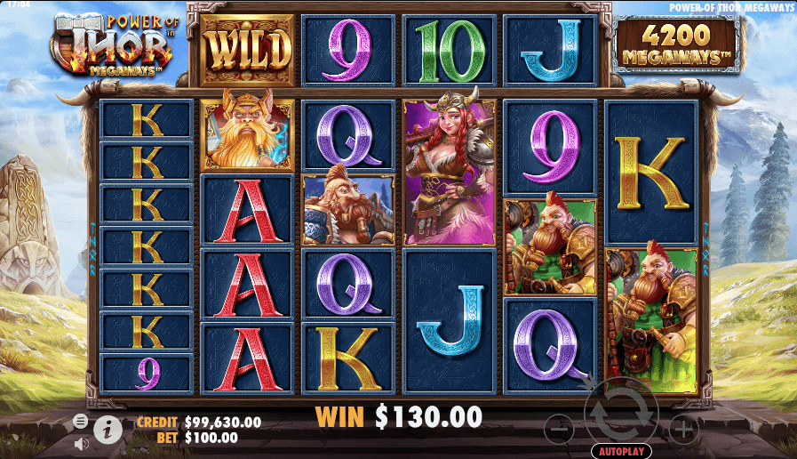 Power of Thor Megaways online slot game big win