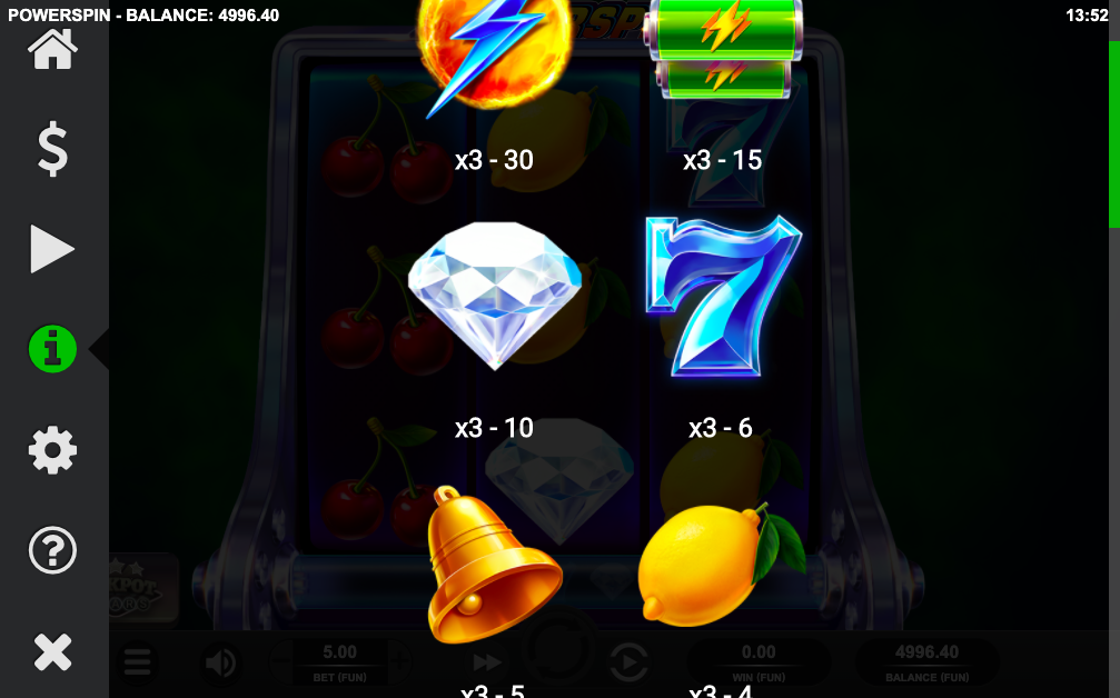 RELAX_GAMING_POWERSPIN_SLOT_PAYTABLE