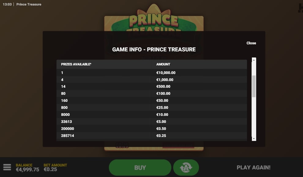 Play Prince Treasure