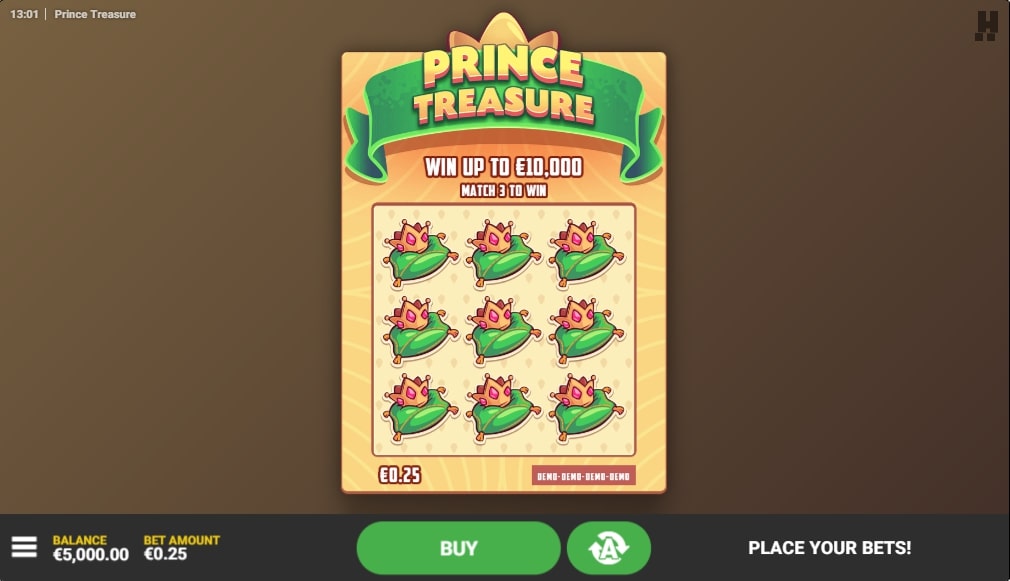 Prince Treasure Scratch Card Review