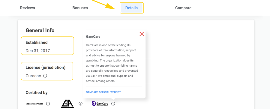 new casino details update chipy