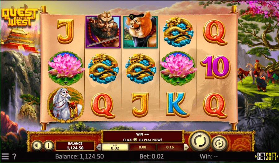 Quest To The West Online Slot Reels