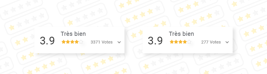 Image de votes pour chaque casino