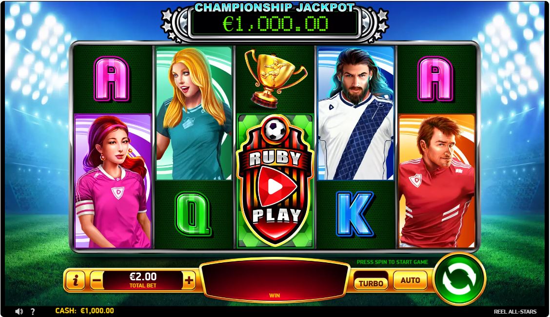 Ruby Play Reel All Stars Online Slot Reels