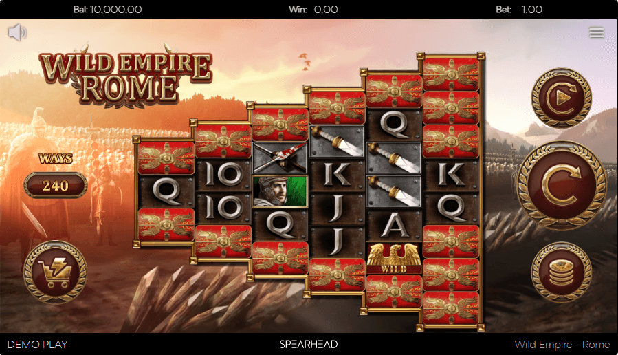 Romans Legions of Gold online slot game reels