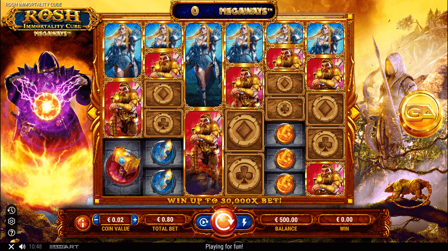 Rosh Immortality Cube Megaways Online Slots Game Reels