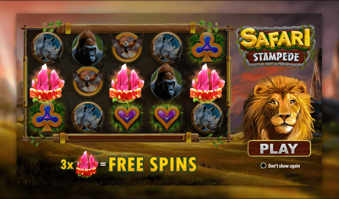 Safari Stampede loading screen