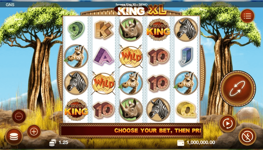 Savanna King XL Online Slot reels