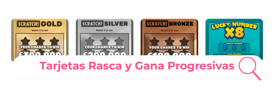 imagen de tarjetas rasca y gana progresivas
