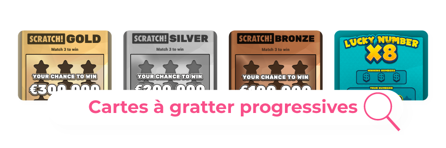image de cartes à gratter progressives