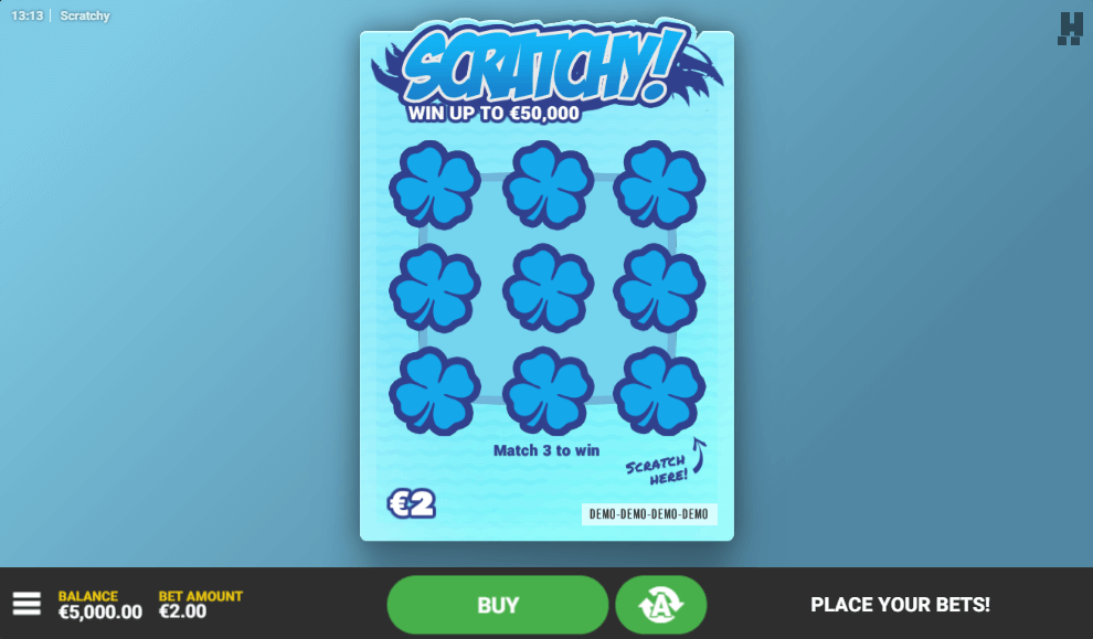 Scratchy online slot game intro
