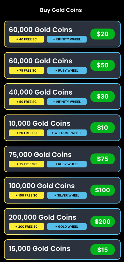 Spinfinite Buy Gold Coins