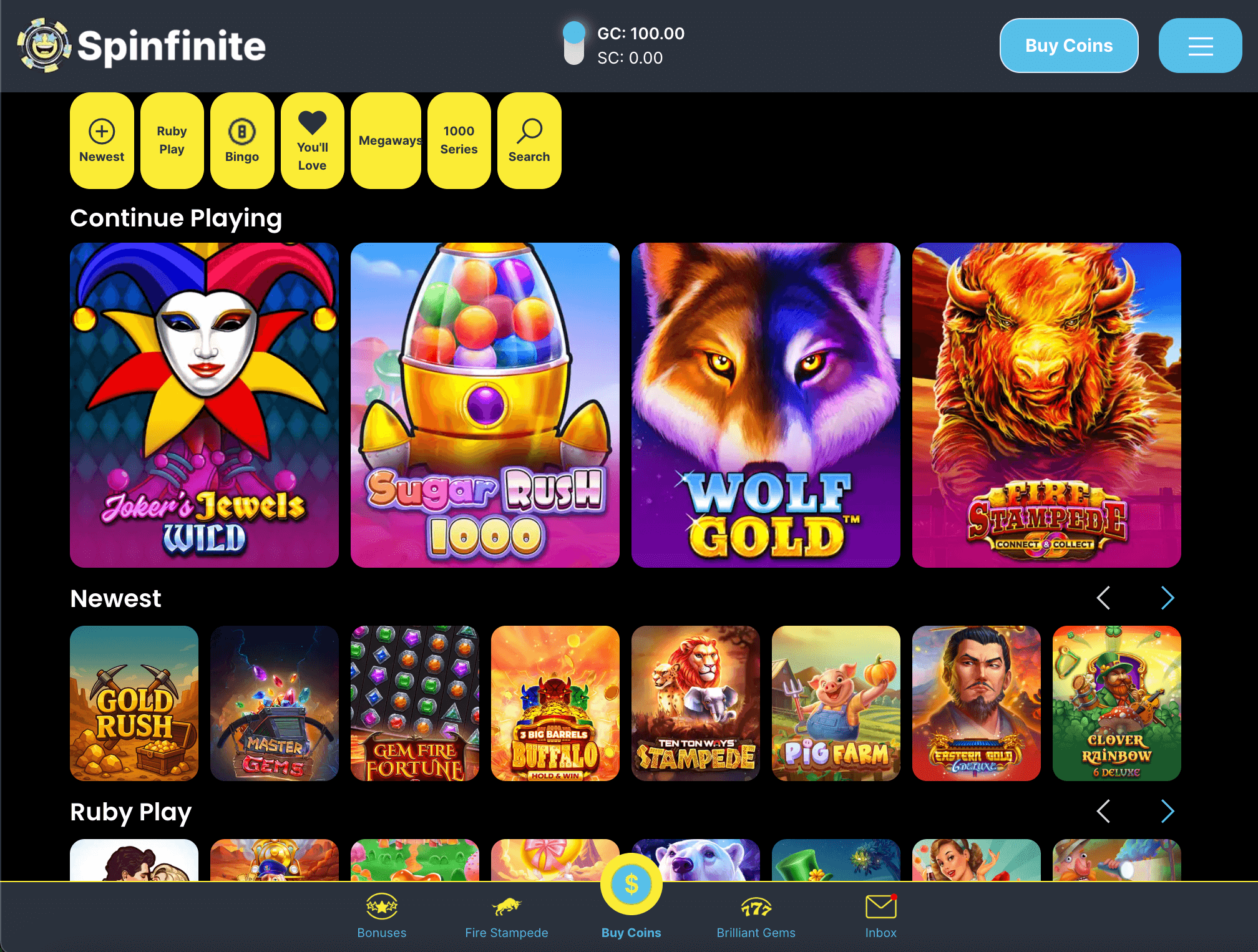 Spinfinite Interface