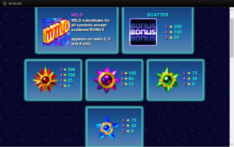 Scratch Starmania slot