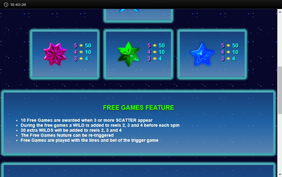 NEXTGEN GAMING STARMANIA ONLINE SLOT SPECIAL FEATURES EXPLAINED