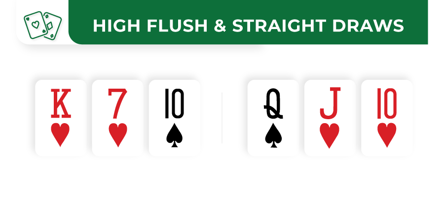 high flush and straight draws stud 8