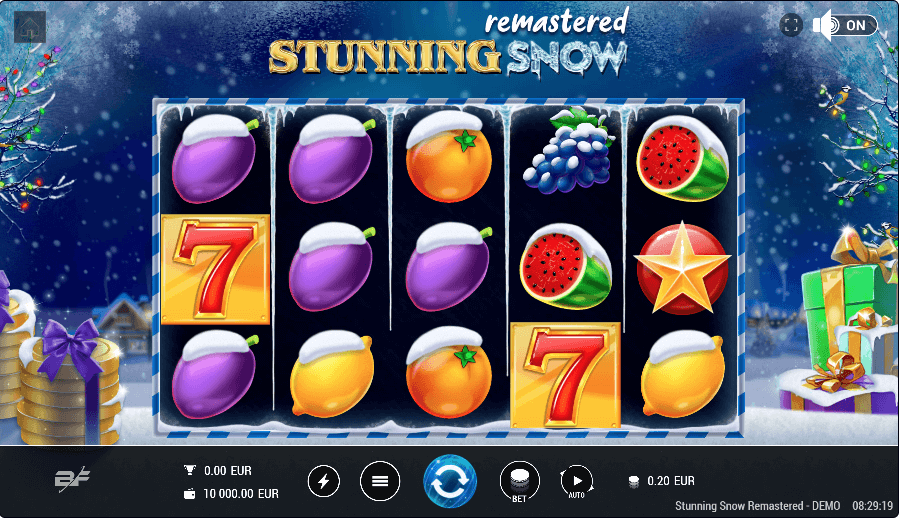 Stunning Snow Remastered online slot game reels