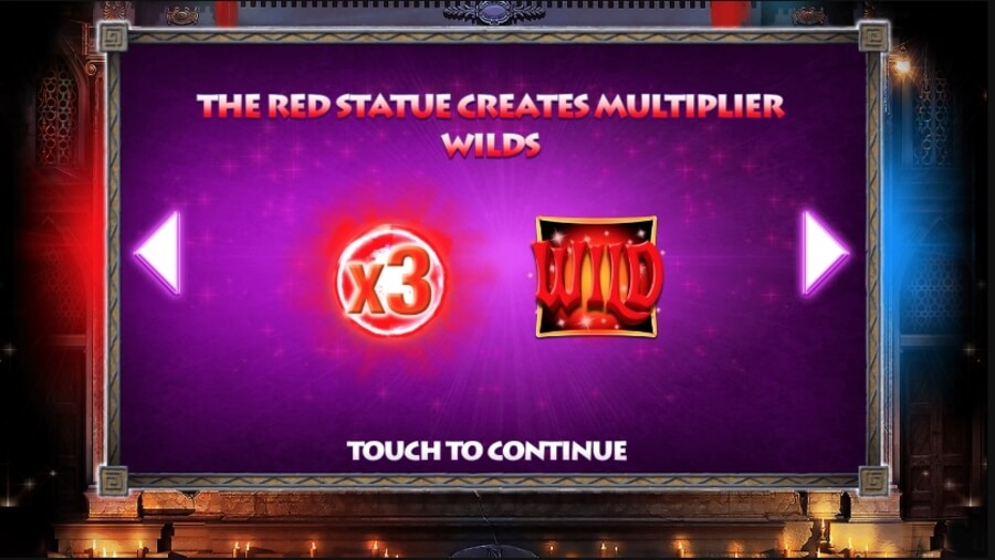 Temple of Light wild symbol 3x multiplier