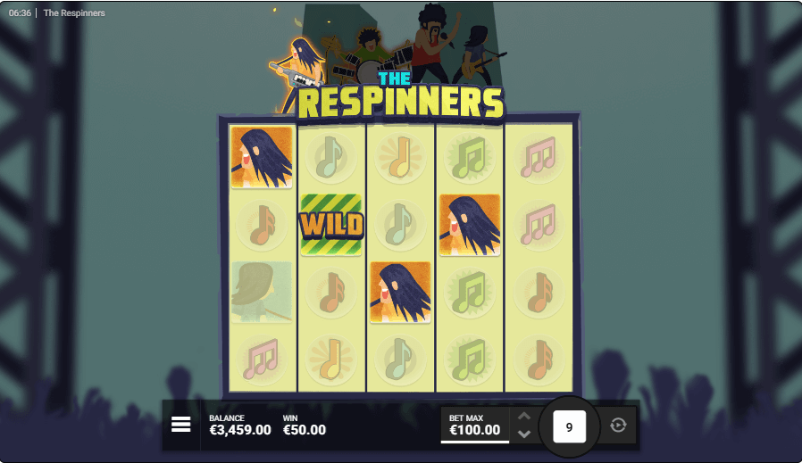 The Respinners online slot game big win