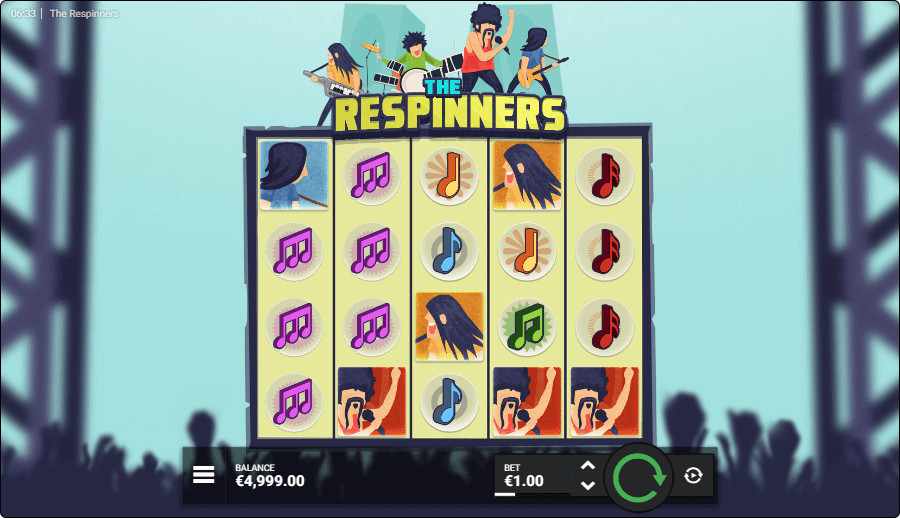 The Respinners online slot game reels