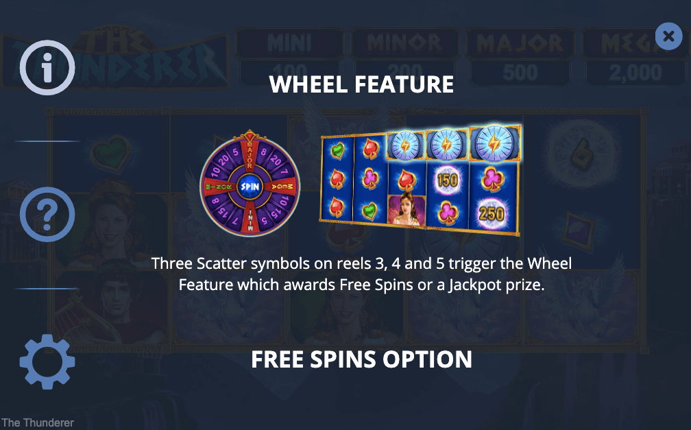 PARIPLAY THE THUNDERER ONLINE SLOT SPECIAL FEATURE WHEEL OF FORTUNE