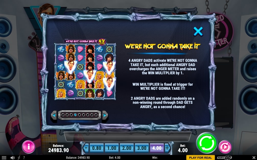 Twisted Sister slot bonus 