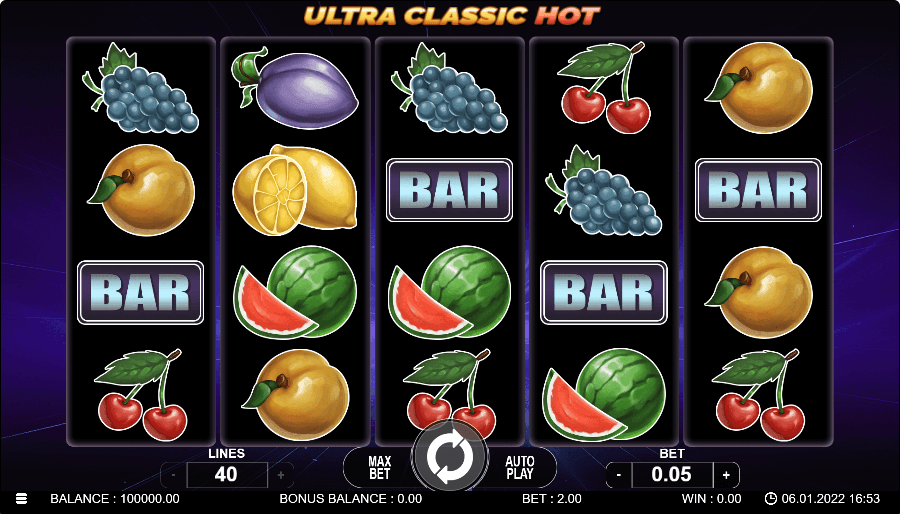 Ultra Classic Hot Online Slots Game Reels