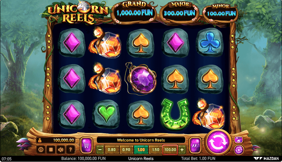 Unicorn Reels slot gameplay