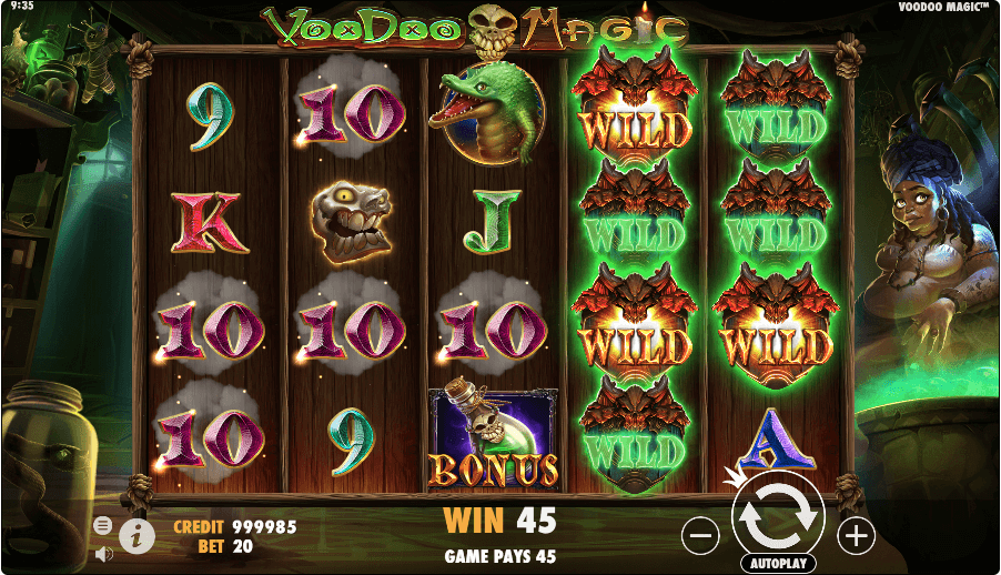 Voodoo Magic slot wild trigger