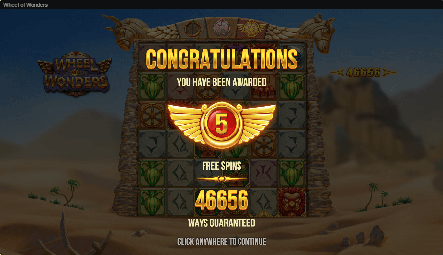 Wheel of Wonders online slot game bonus feature