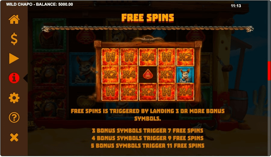 Wild Chapo online slot game free spins