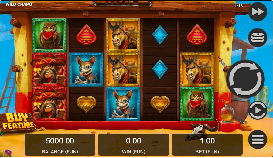 Wild Chapo online slot game reels
