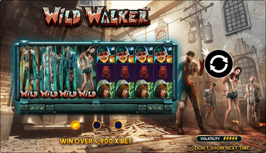 Wild Walker Online Slot Game Landing Page