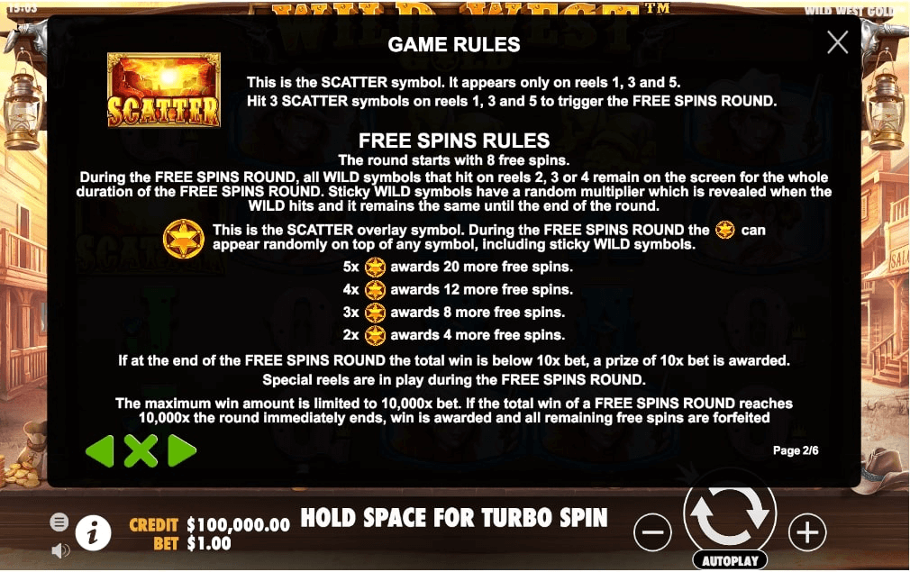 Wild West Gold by Pragmatic Play online slot game how to win