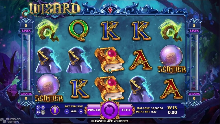 Wizard Online Slots Game Reels