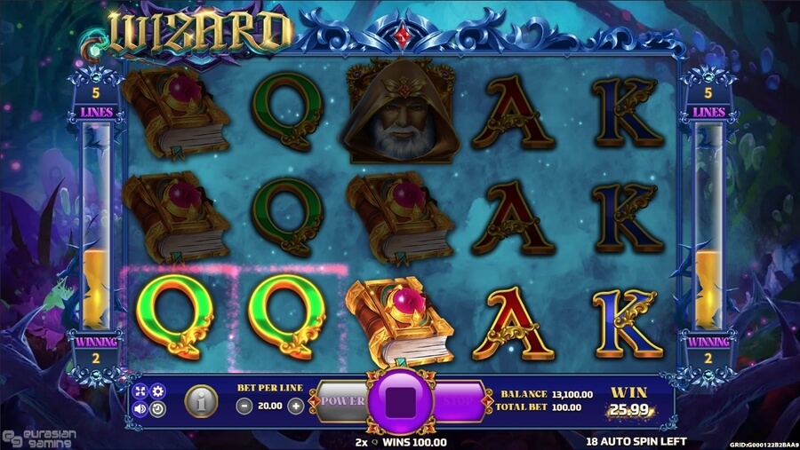 Wizard Online Slots Game Win